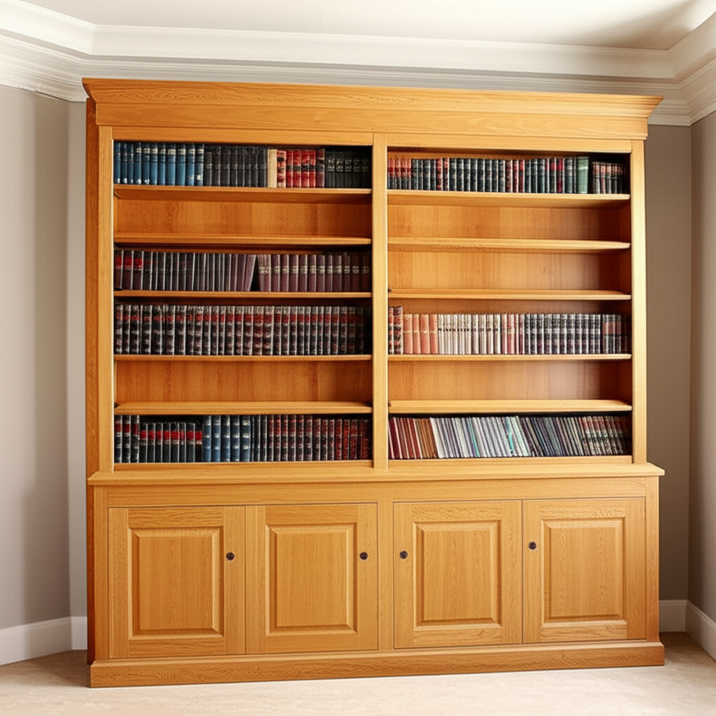 Bibliothèque Héritage en chêne centenaire